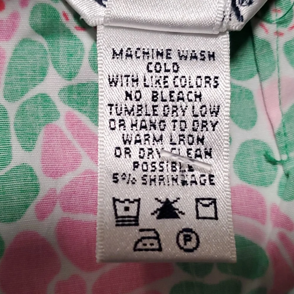 Vintage Lilly Pulitzer called dolphins mini skirt green pink women size 2